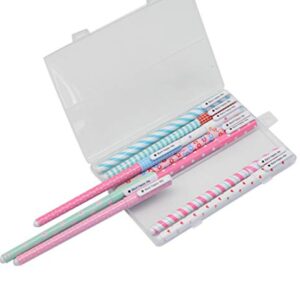 Fluent Writting Pen, 10 Pcs 0.38 mm 10 Color Black Ink Rolling Ball Cute Gel Ink Pen for Student and School Office Supplies (A) - Image 7